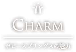 CHARM ポピースプリングスの魅力